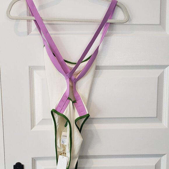 NWT:  l*space Ribbed Baewatch One Piece Swimsuit  Size Small - Picture 6 of 6